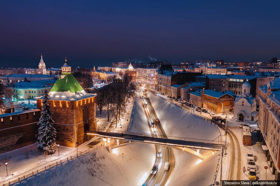 Нижний зимой фото Новый Год в Нижнем Новгороде