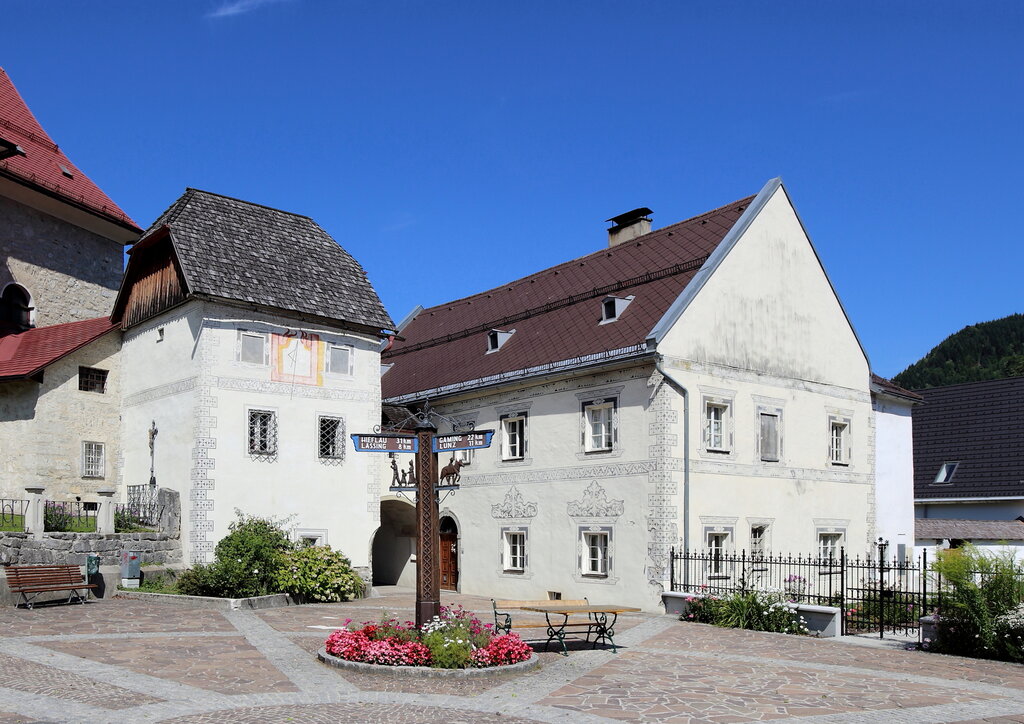 Нижняя австрия фото Pfarrhof, landmark, attraction, Austria, Niederösterreich, Scheibbs, Göstling - 