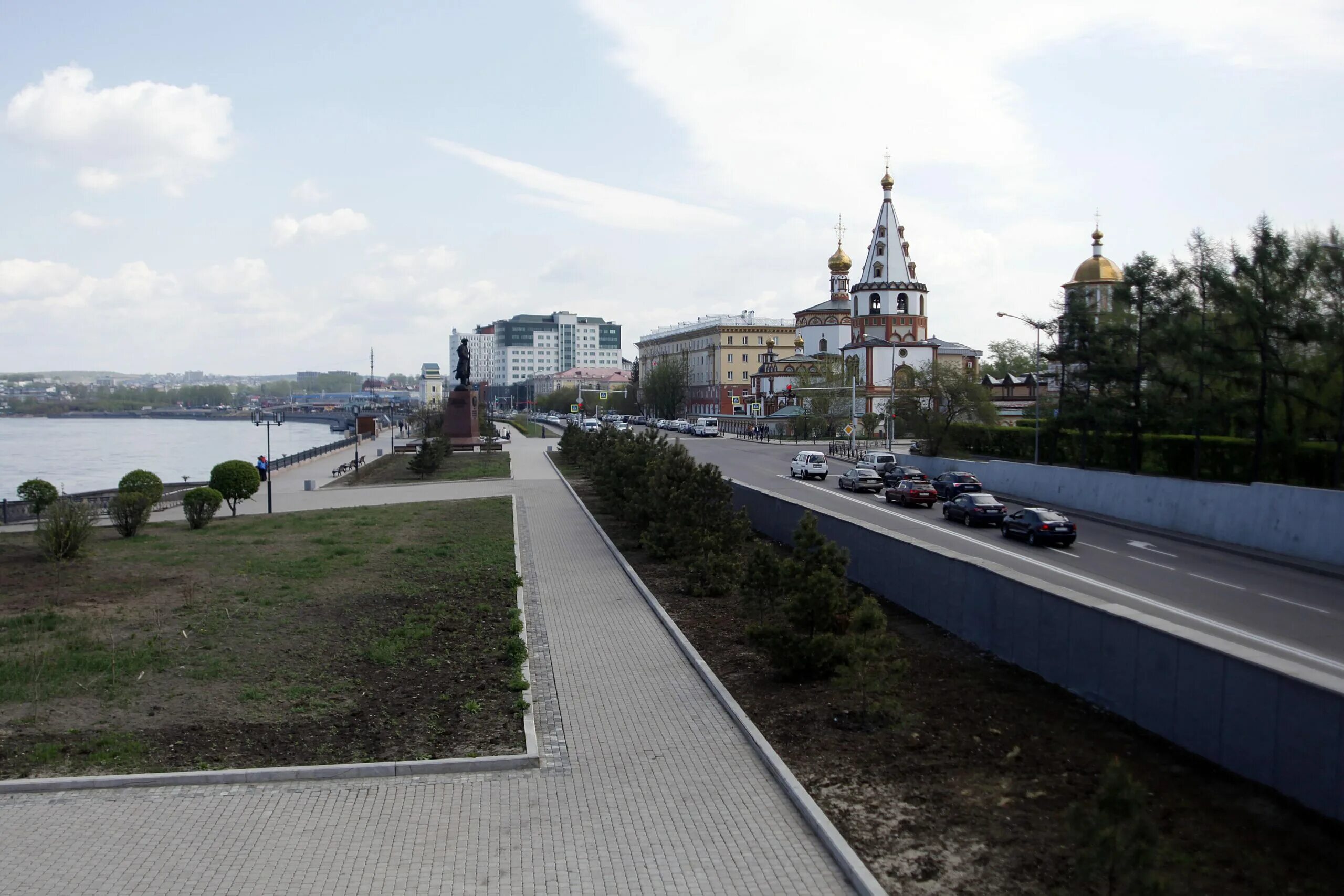Нижняя набережная фото Нижнюю набережную обновляют в Иркутске. Фото с места