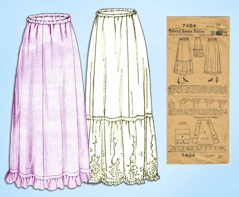 Нижняя юбка под платье выкройка Pin on Vintage4me2 Womens Vintage Patterns
