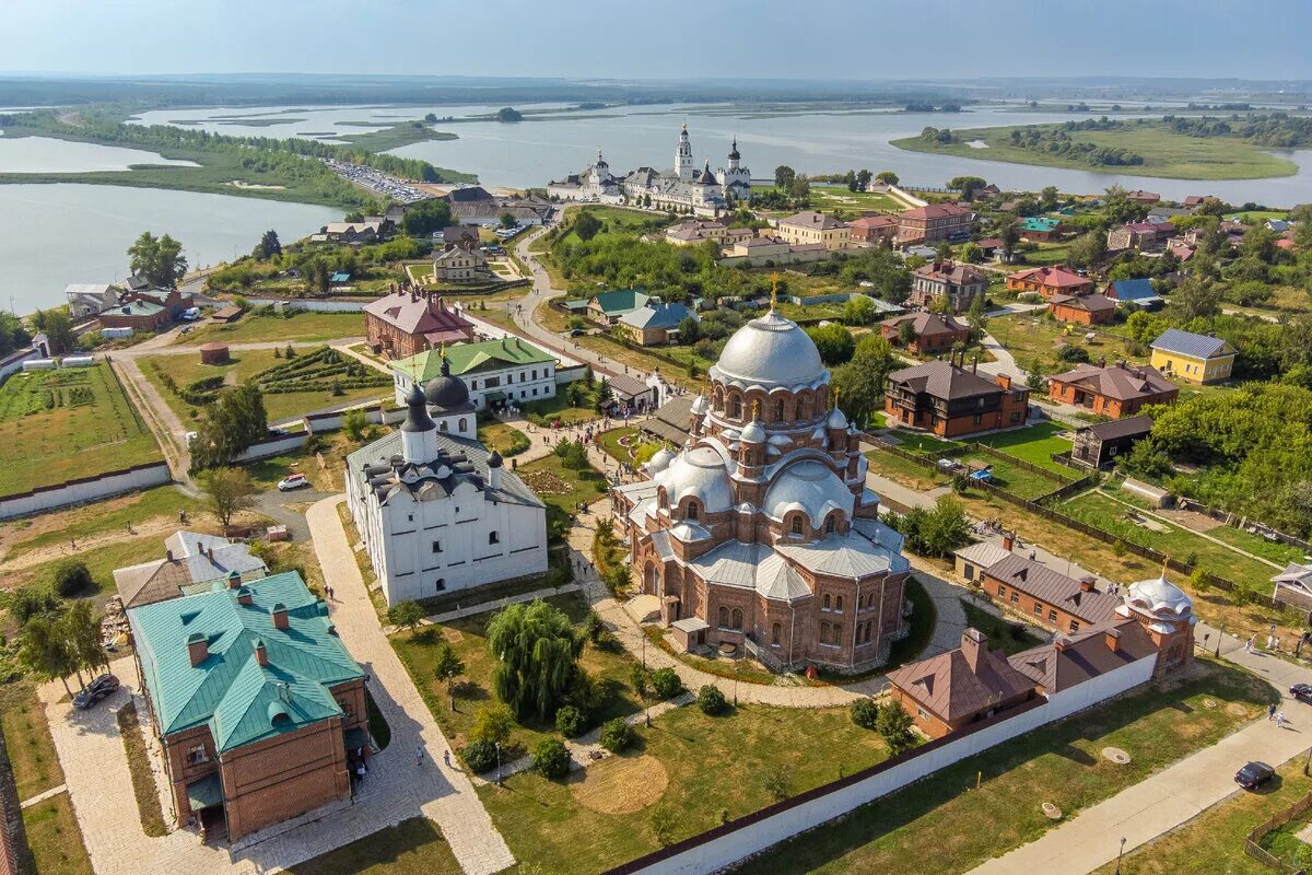 Остров в казани свияжск фото достопримечательности Остров-град Свияжск вошел в десятку "Мест силы России" Татар-информ Дзен