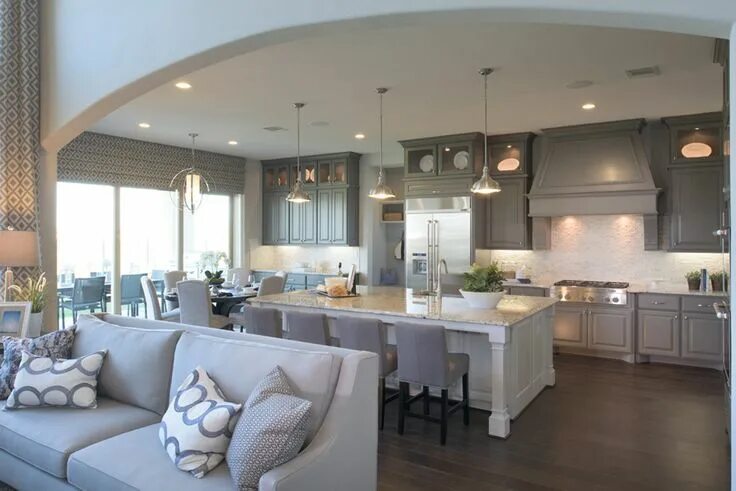Остров в кухне гостиной современный дизайн New Luxury Homes For Sale in Katy, TX Cane Island Haus dekor, Wohnung, Wohnzimme