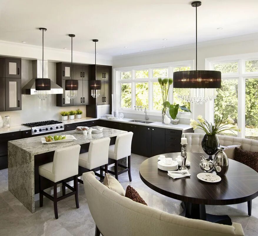 Остров в кухне гостиной современный дизайн Regina Sturrock Design Modern Kitchen Design Contemporary kitchen, Modern kitche