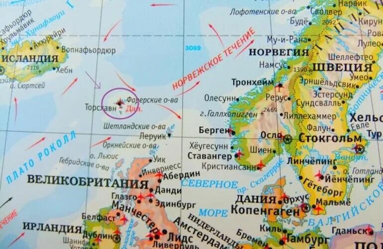 Острова европы фото на карте Интересные факты о Фарерских островах