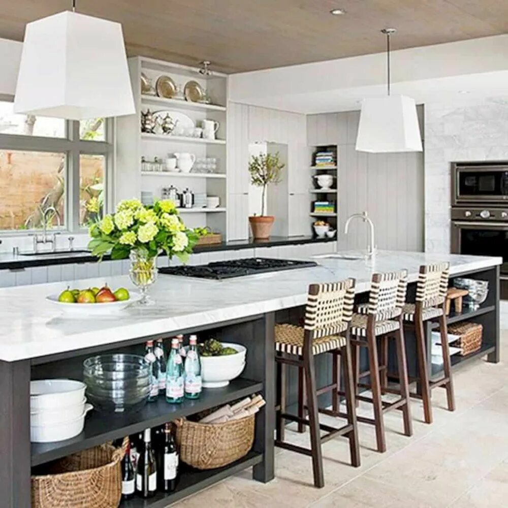 Островки на кухне идеи интерьера фото 5 Kitchen Island Styles for Your Home Kitchen island designs with seating, Kitch