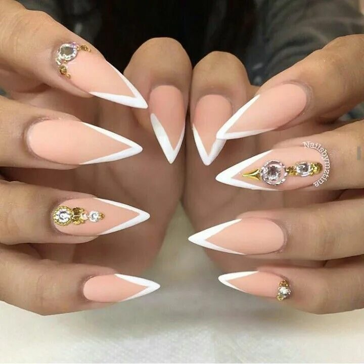 Острые ногти фото Пин от пользователя Erika Stevens на доске Nail ideas Красивые ногти, Нейл-арт, 