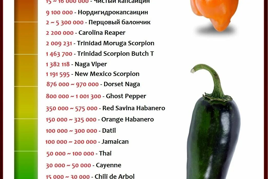 Острые перцы по шкале сковилла фото Chili-farm.ru Клинская чили ферма - Перец Каролина Рипер, острые соусы, семена о