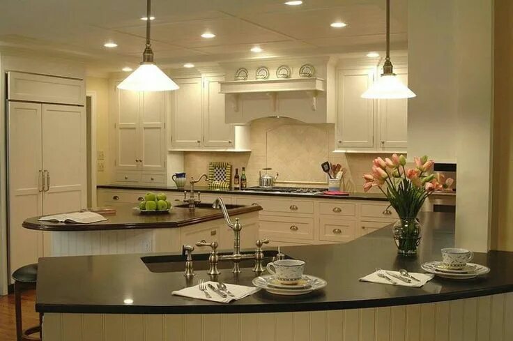Освещение на кухне дизайн Great looking kitchen Modern kitchen design, New home construction, Home kitchen