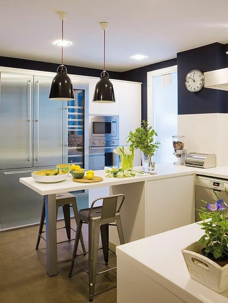 Освещение на кухне дизайн интерьера фото Pin de Solar Bard en Home Decor Decoración de unas, Lamparas cocina techo, Decor