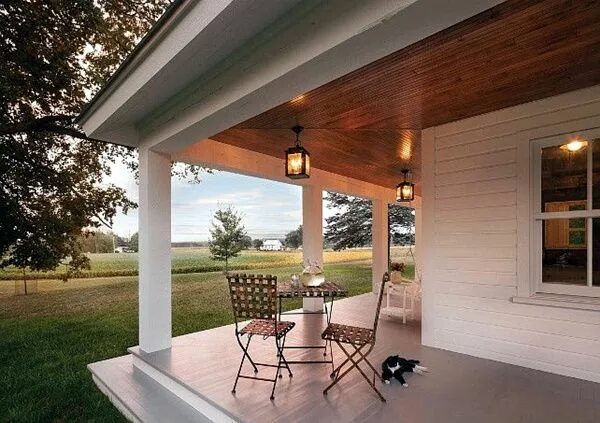Освещение на веранде частного дома реальные фото 30 Modifications to Do with Your Front Porches - Bored Art Porch design, House w