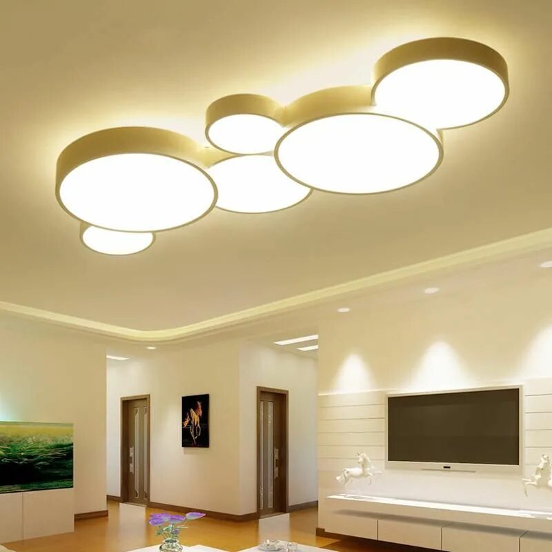 Освещение натяжных потолков в интерьере фото Pin on Interior Lighting