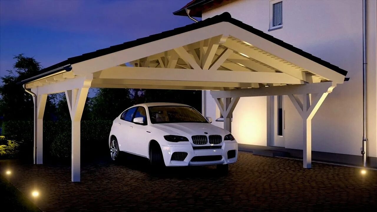 Освещение навеса для автомобиля частного дома фото The 20 Greatest Concepts For What Is A Carport Carport designs, Building a carpo