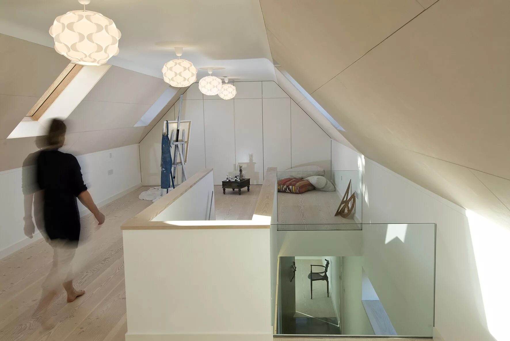 Освещение потолка мансарды фото Idea 972676: Les Bardeaux by Jamie Falla Architecture in Guernsey - Architizer