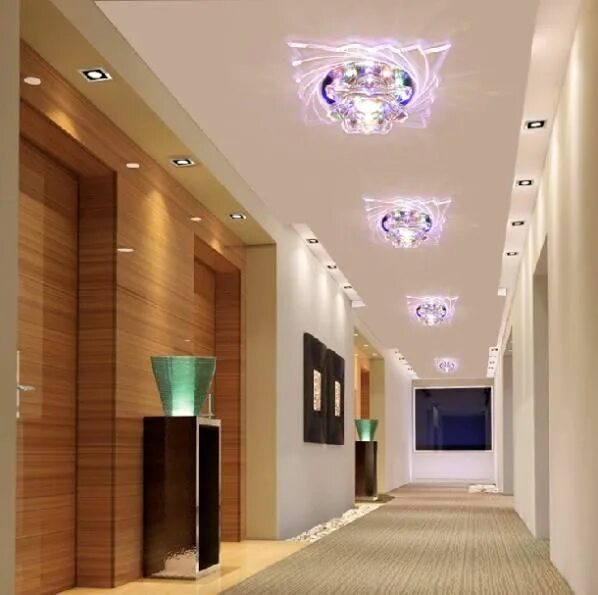 Освещение прихожей с натяжным потолком фото Related image Led hallway lighting, Interior design, House