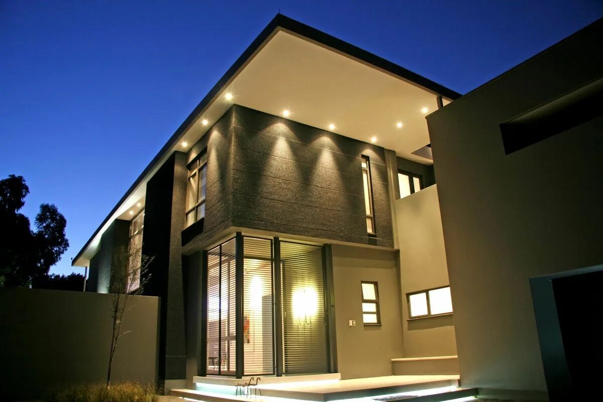Освещение уличное частного дома на фасад фото 30 Contemporary Home Exterior Design Ideas House lighting outdoor, Modern exteri