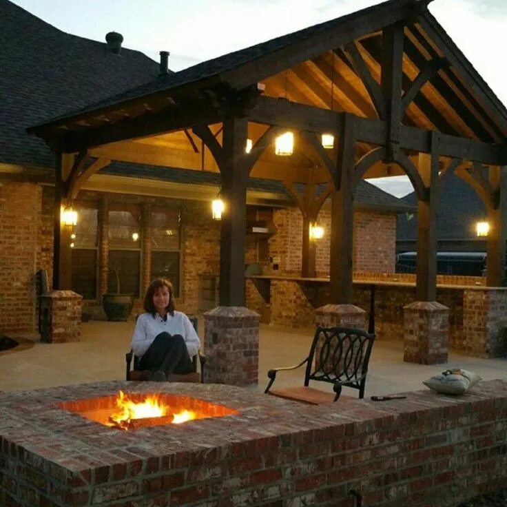Освещение в беседке с барбекю своими руками Here are a few of the many benefits of a Deck or Patio cover. #Firepitideas Back