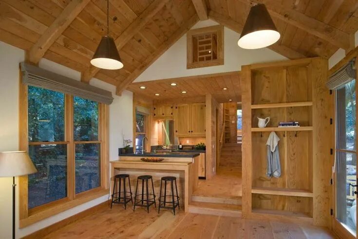 Освещение в дачном доме фото tiny house plans 14x40 - Google Search Tiny house design, Wooden house design, C