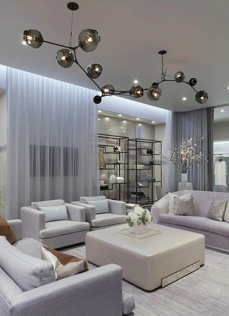 Освещение в интерьере гостиной в современном стиле 50 Best Living Room Design Ideas for 2016 in 2024 Best living room design, Elega