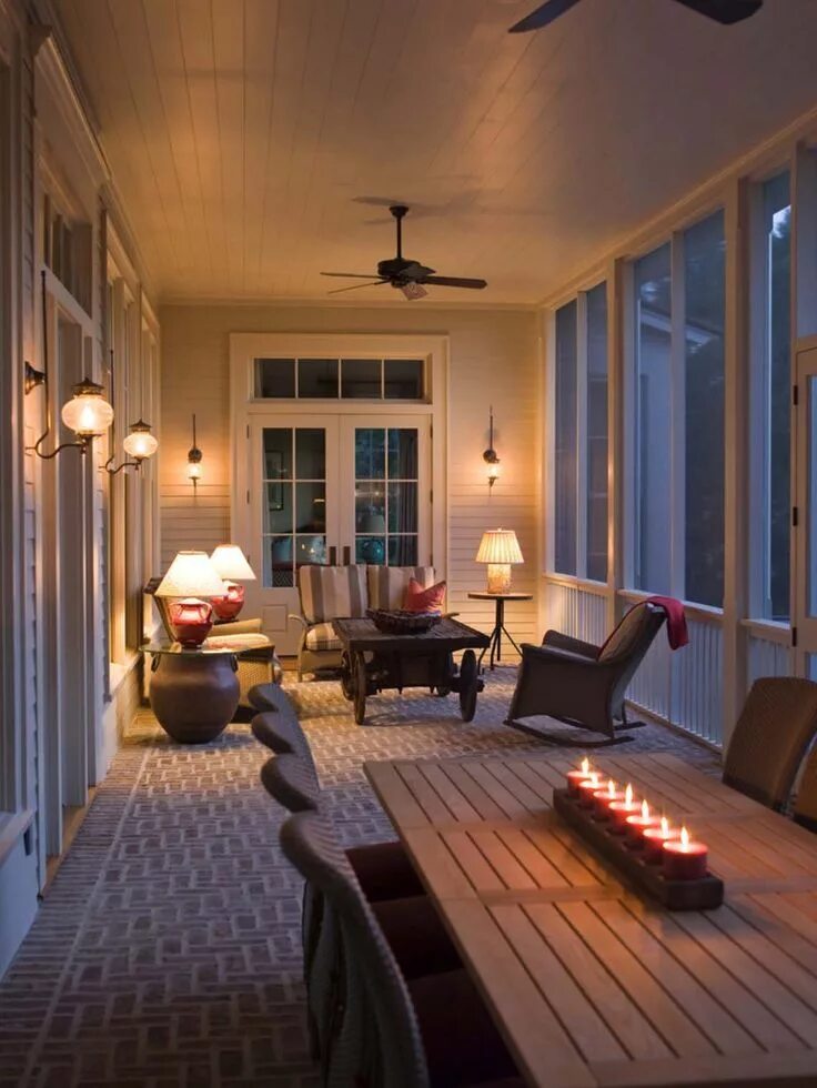 Освещение веранды в частном доме фото дизайн 45 Amazingly Cozy and Relaxing Screened Porch Design Ideas Porch design ideas, S
