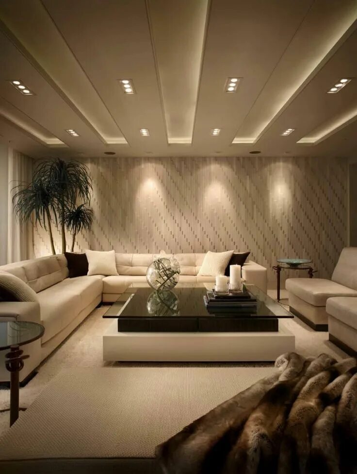 Освещение зала фото Impeccable design details in luxurious Boca Raton residence Living room design m
