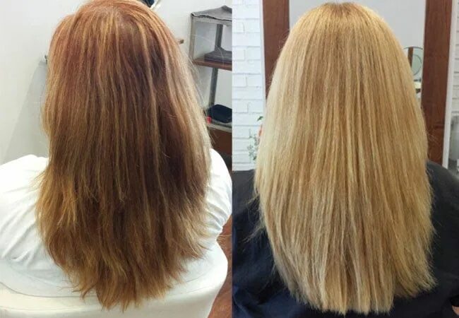 Осветление волос фото до и после I Did It: Going from Red To Blond with Olaplex Gouldylox Lighten hair naturally,