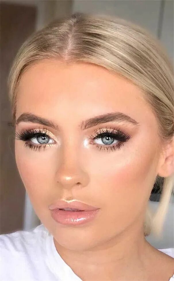 Освежающий макияж 30 Gorgeous Wedding Makeup Ideas to Impress - Mrs to Be Bridesmaid hair makeup, 
