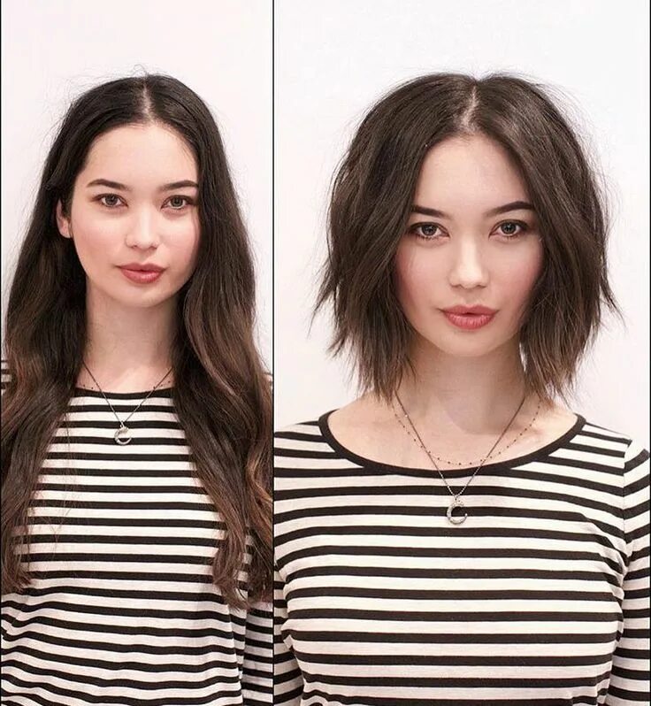 От длинных волос к короткой стрижке рассказы Beautiful before & after by ... Short hair styles, Womens hairstyles, Hair cuts