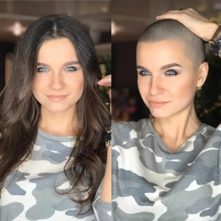 От длинных волос к короткой стрижке рассказы JULIANA on Instagram: "Я уже и не знаю, кто эта девушка слева, смотрю на фото и 