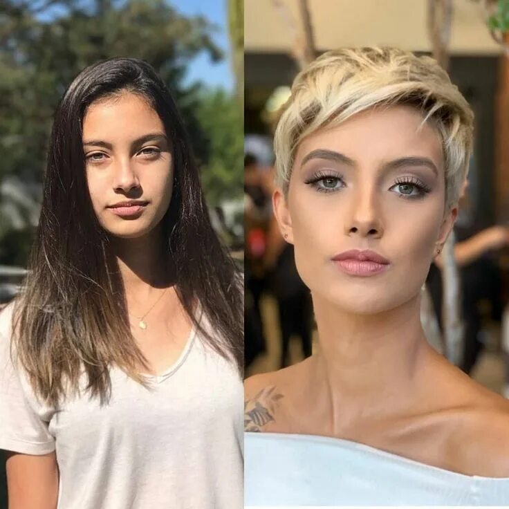 От длинных волос к короткой стрижке рассказы Pin on Pixie hair styles