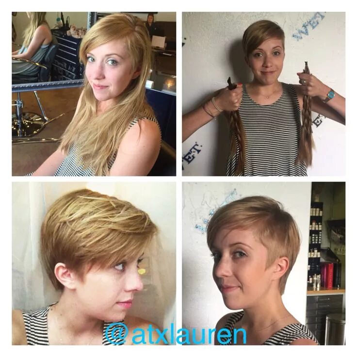 От длинных волос к короткой стрижке рассказы Before and after pixie cut! So cute on her. Girl haircuts, Hair pictures, Kids h