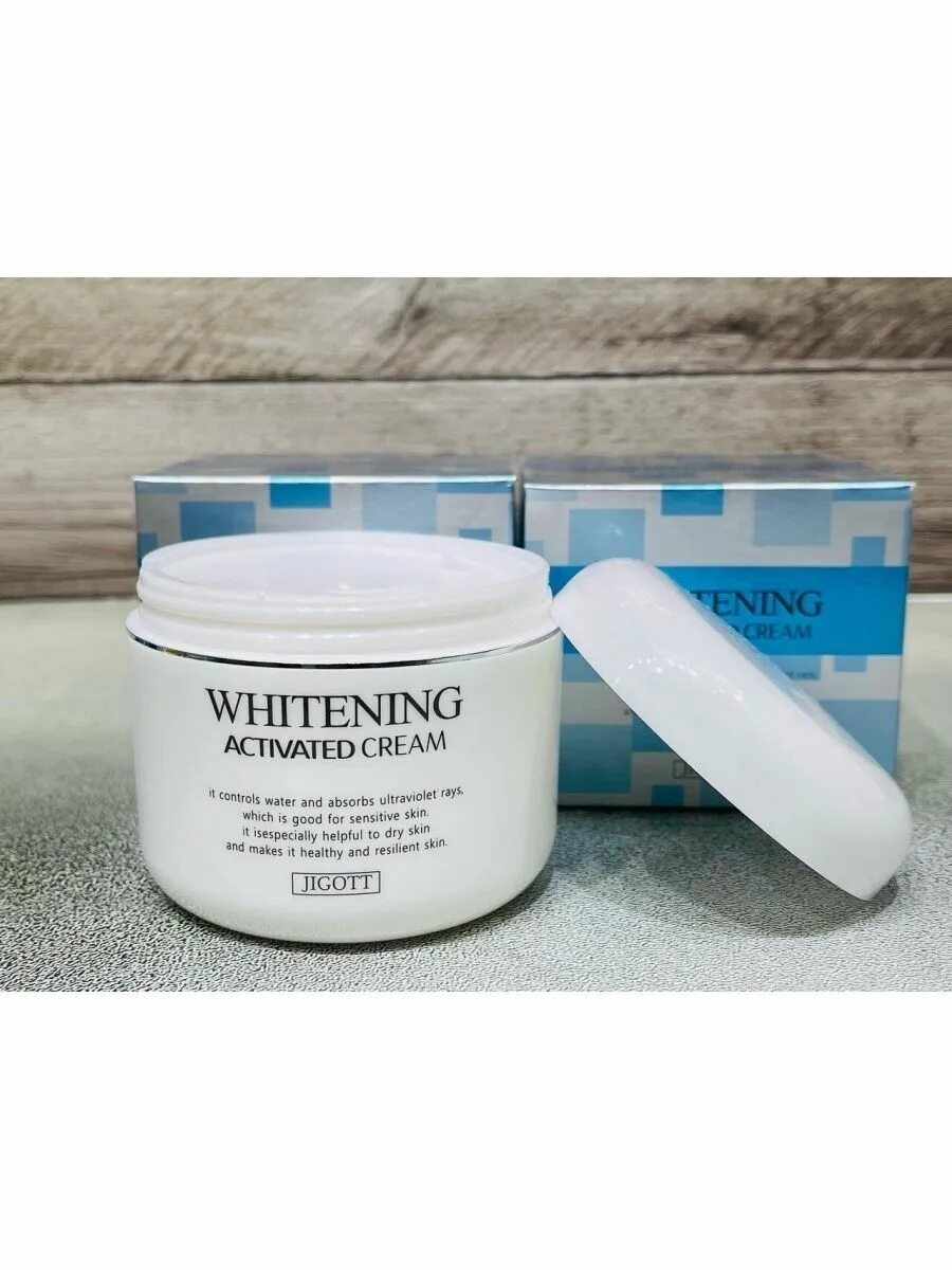 Отбеливающие крема фото Отбеливающий крем для лица Whitening Activated Cream Jigott 160724084 купить в и