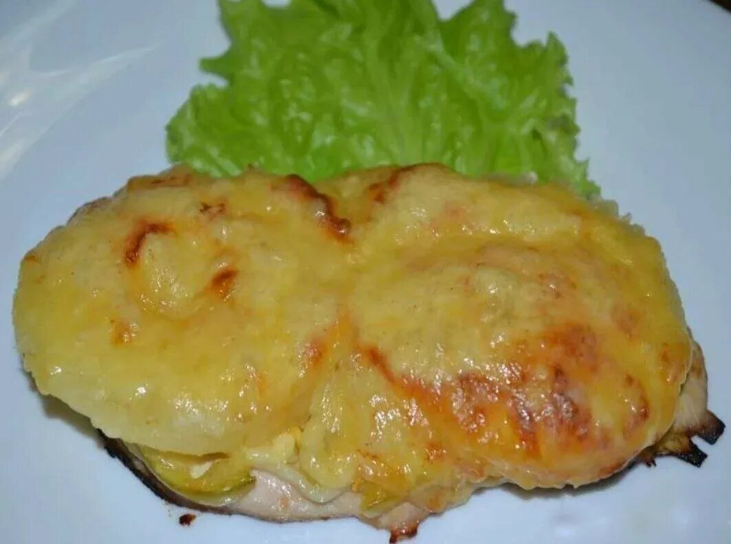 Отбивная куриная с сыром фото Куриная отбивная с ананасом и сыром