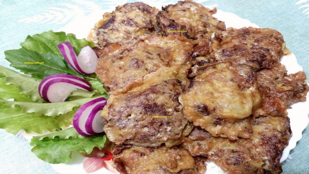 Отбивная печень рецепт с фото Отбивные из куриной печени Идеи для блюд, Отбивная, Печенье на сковороде