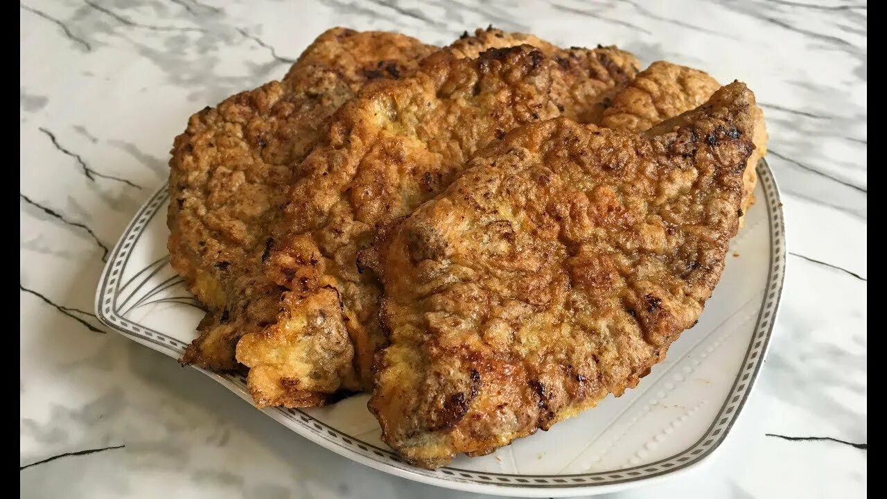 Отбивные из печени говяжьей фото Чудесные Печеночные Отбивные Быстро и Просто / Отбивные из Печени / Liver Chops 