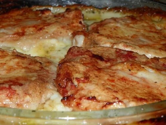 Отбивные из свинины в духовке фото Farmer's Pork Chops Recipe - Food.com Recipe Pork chop recipes baked, Pork recip