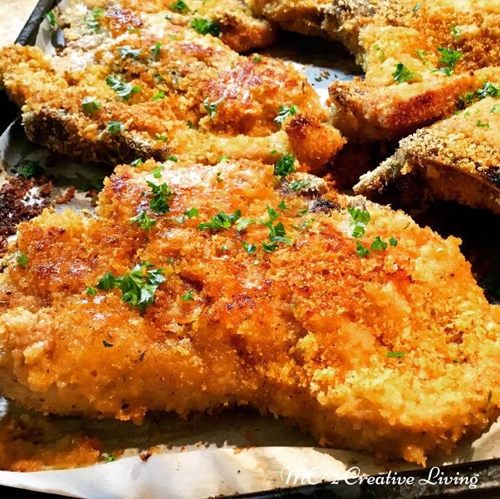 Отбивные из тыквы рецепт с фото Crispy Oven Baked Pork Chops Recipe Yummly Recipe Pork chop recipes baked, Baked
