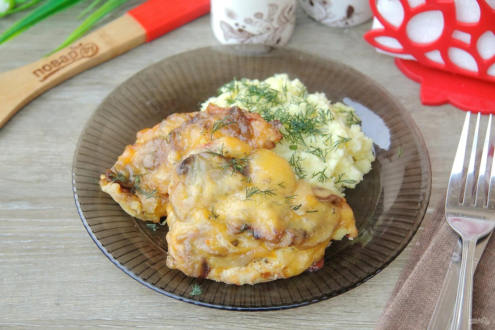 Отбивные с грибами фото и рецепты Куриные отбивные с грибами - пошаговый рецепт с фото на Повар.ру