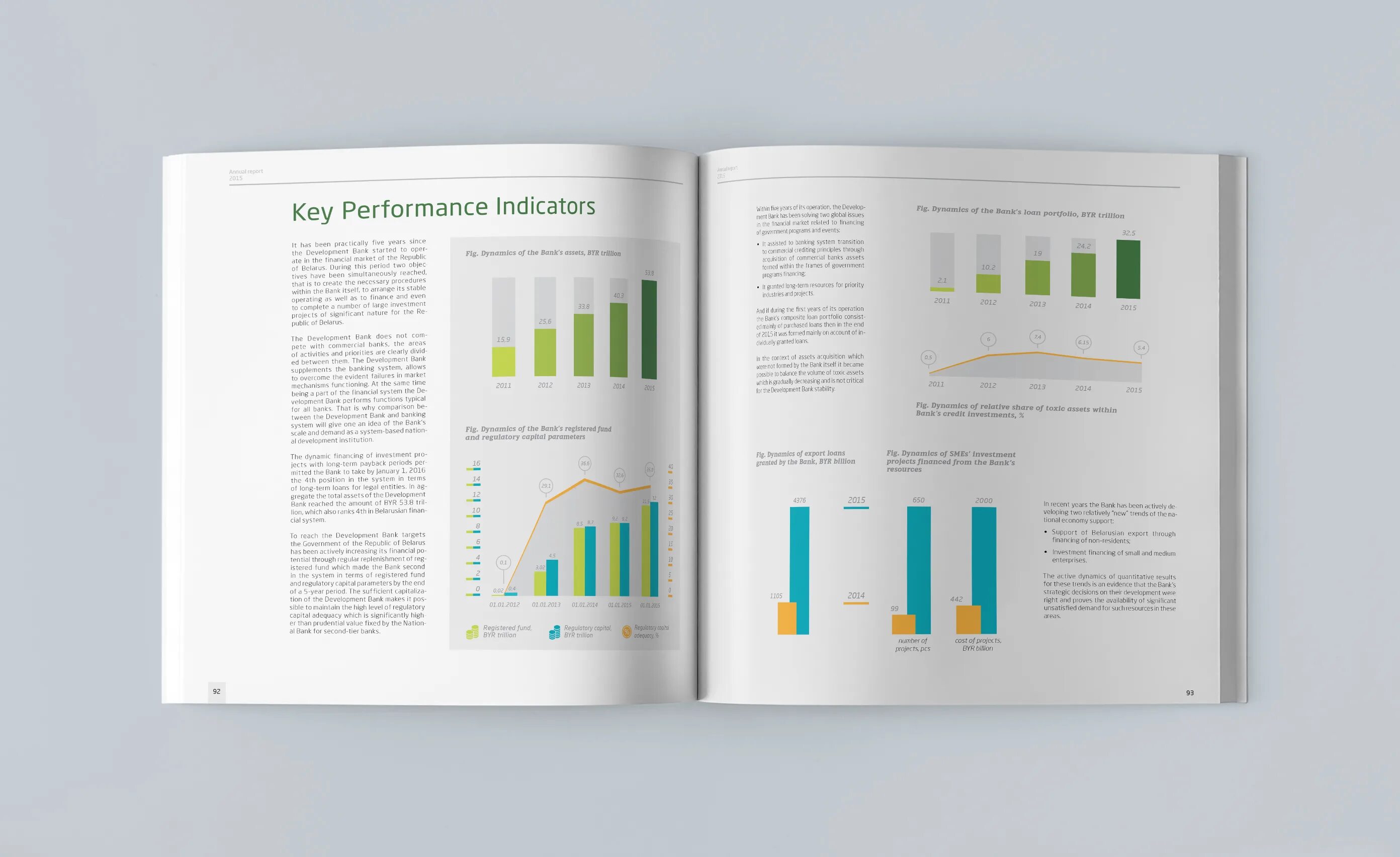 Отчет по дизайн проекту Annual report Development bank :: Behance
