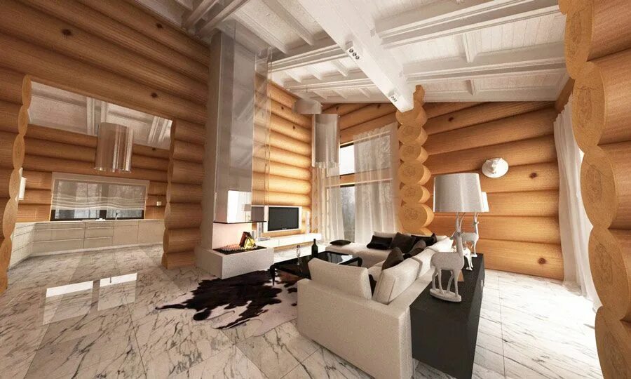 Оцилиндрованное бревно дома фото внутри Pin by Daria on Interior Interior, Room divider, Home