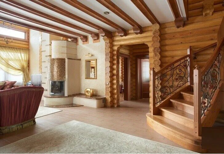 Оцилиндрованное бревно дома фото внутри Permanently closed: Terem XXI vek, construction of country houses and cottages, 