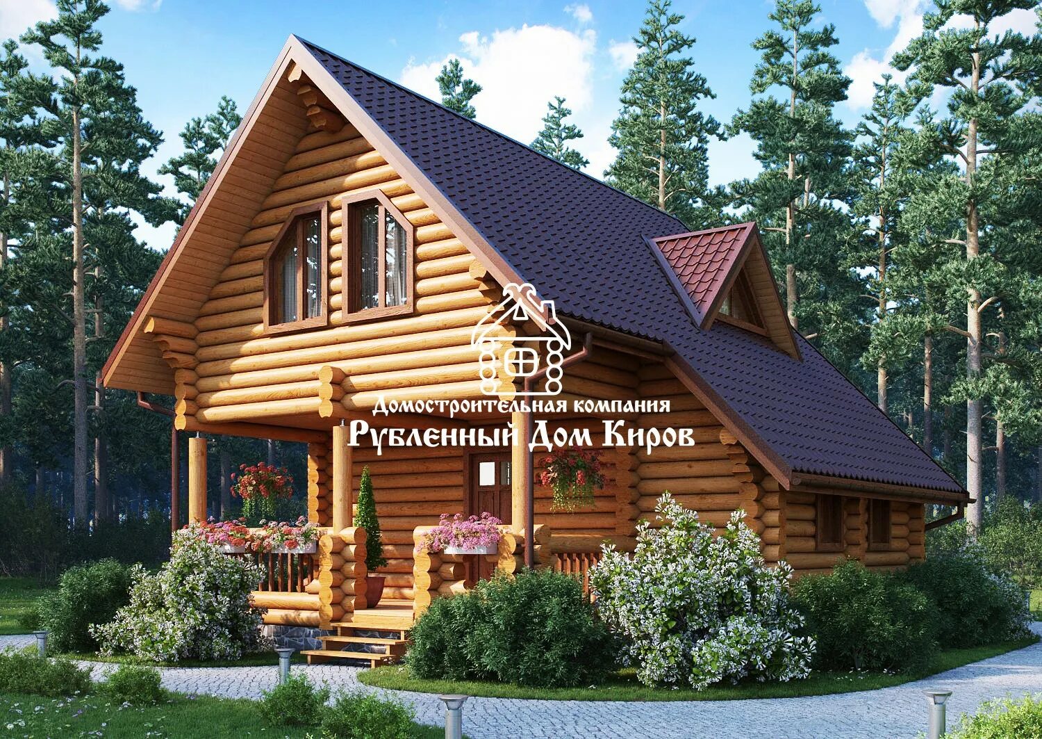 Оцилиндрованное бревно проекты домов фото Проект рубленного дома "Тис"
