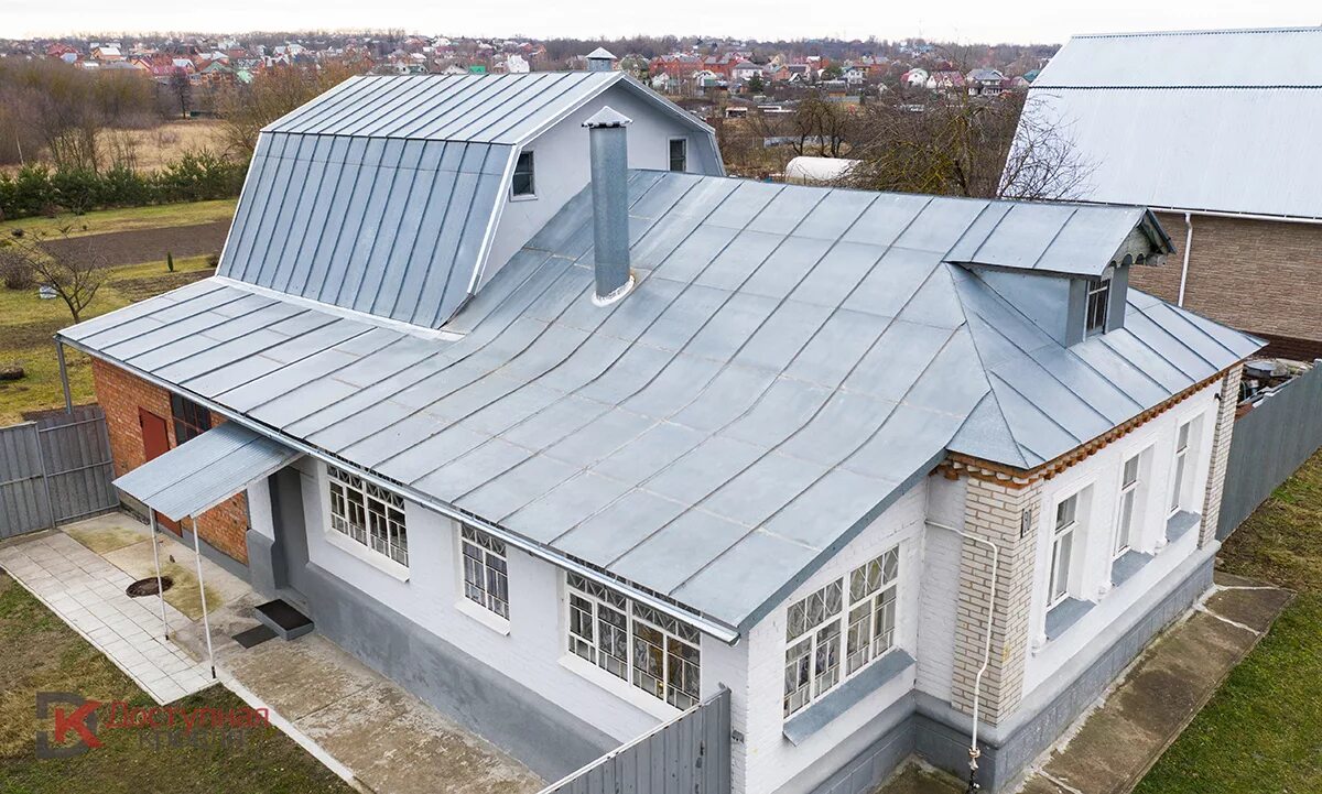 Оцинкованная крыша фото Фальцевая кровля