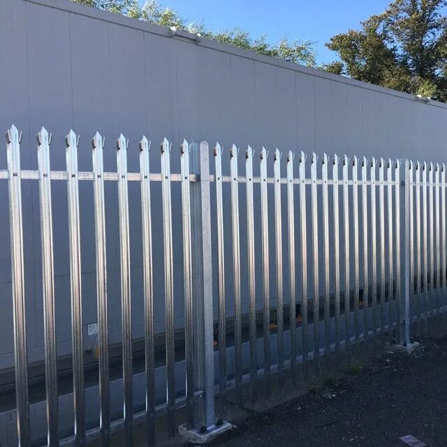 Оцинкованный забор фото 1.8 M High Perimeter Security Galvanised Steel Palisade Fence - China Galvanised