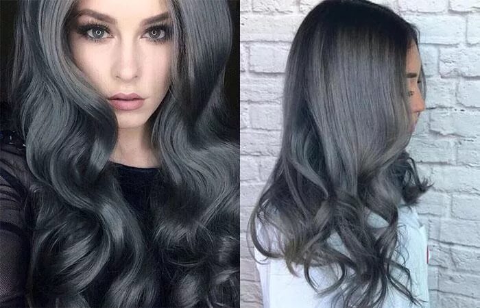 Оттенки темно пепельного фото Седой цвет волос: фото оттенков (темно-серый, мышиный, дымчатый, серебристый и д
