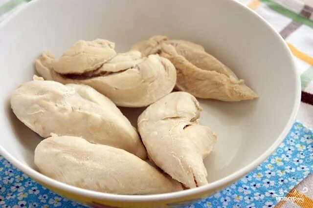 Отварная курица фото Тарталетки с мясом - пошаговый рецепт с фото на Повар.ру