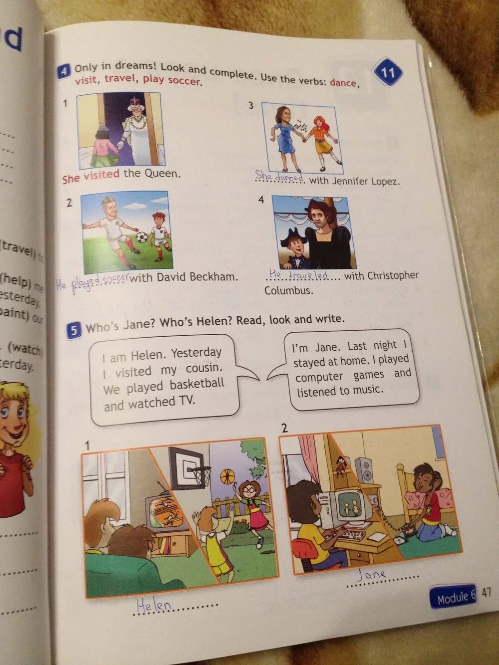 Ответы по фото английский 4 класс Read look and write the correct number