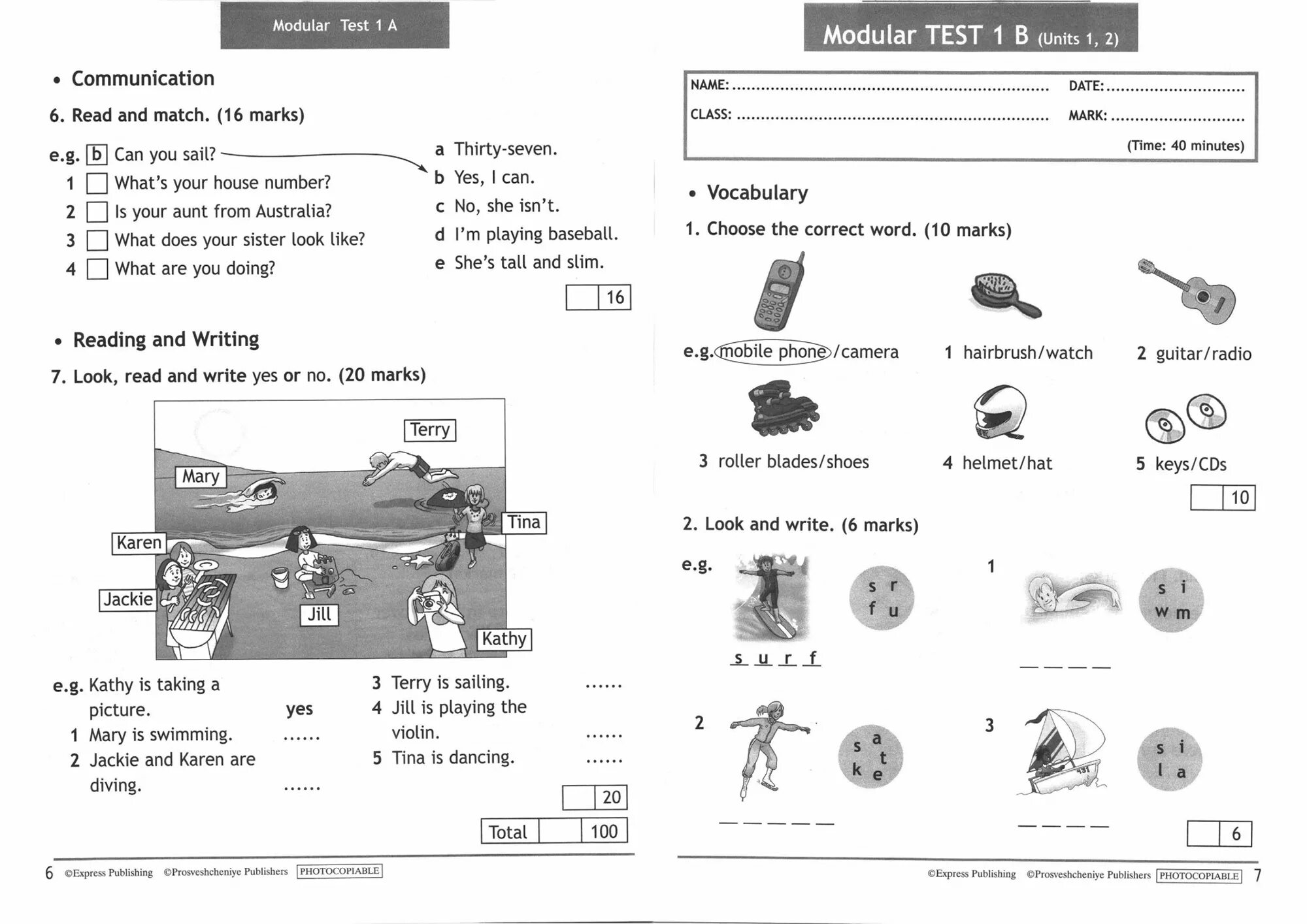 Ответы по фото английский 4 класс Spotlight 7 module 3 test: найдено 12 изображений
