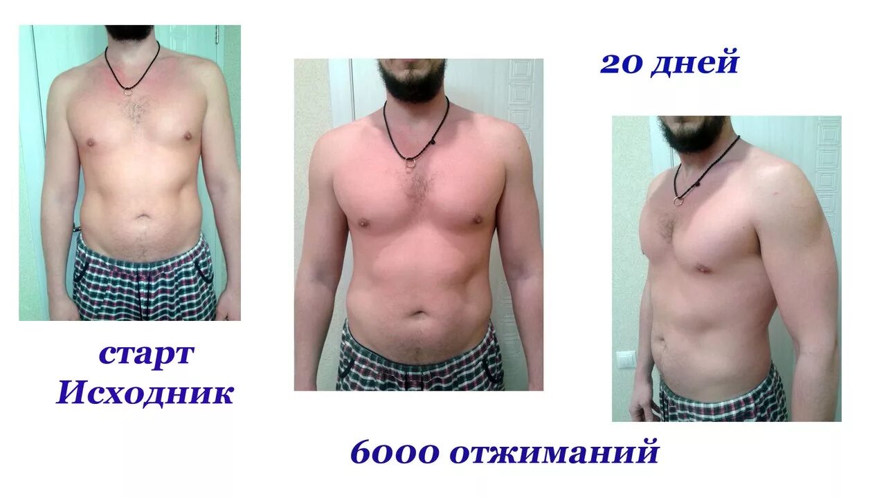 Отжимание до и после фото 20 дней и 6000 отжиманий! 50/50 Golos.io Блоги