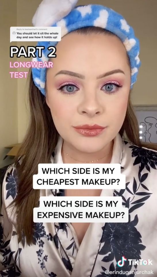 Отзыв мастеру макияжа Can YOU spot £ 60 face of makeup from £ 280's worth on different sides of my fac