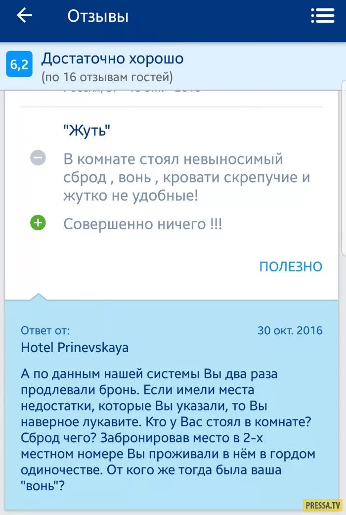 Отзыв про гостевой дом пример Гости рецензия
